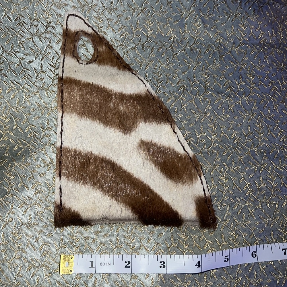 Vintage handmade real zebra skin coin purse - Picture 3 of 4